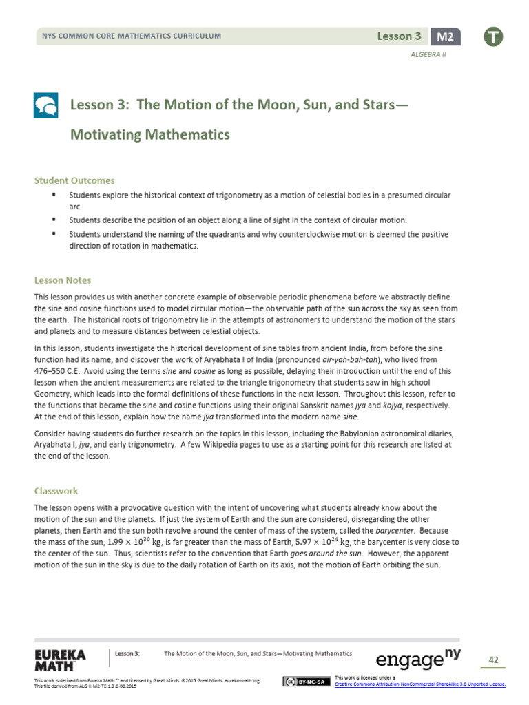Moon, Sun, and Stars Motion in Math | PDF | Heliocentrism | Sun
