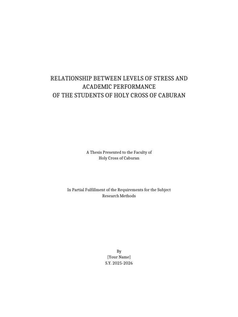 Stress Impact on Student Performance | PDF | Psychology | Behavioural ...