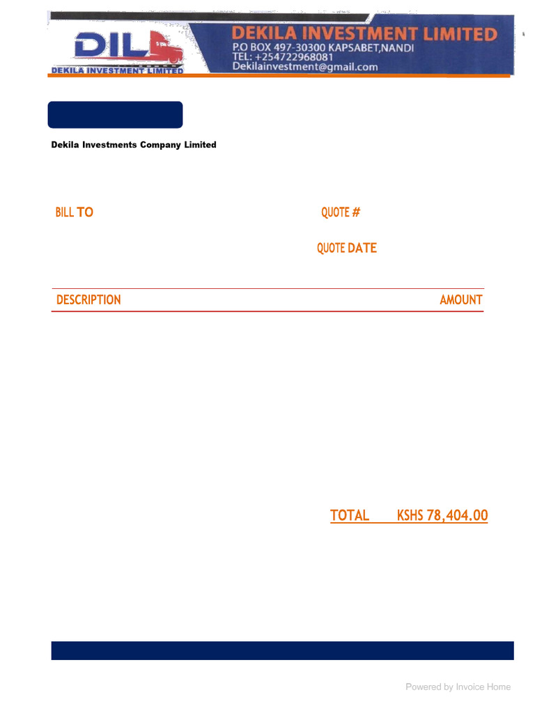 Fiber LAN Network Quotation for Kaimosi | PDF