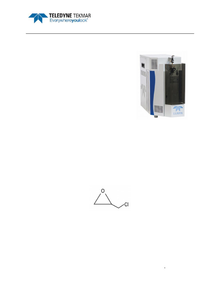 Epichlorohydrin Detection in Water Analysis | PDF | Gas Chromatography ...