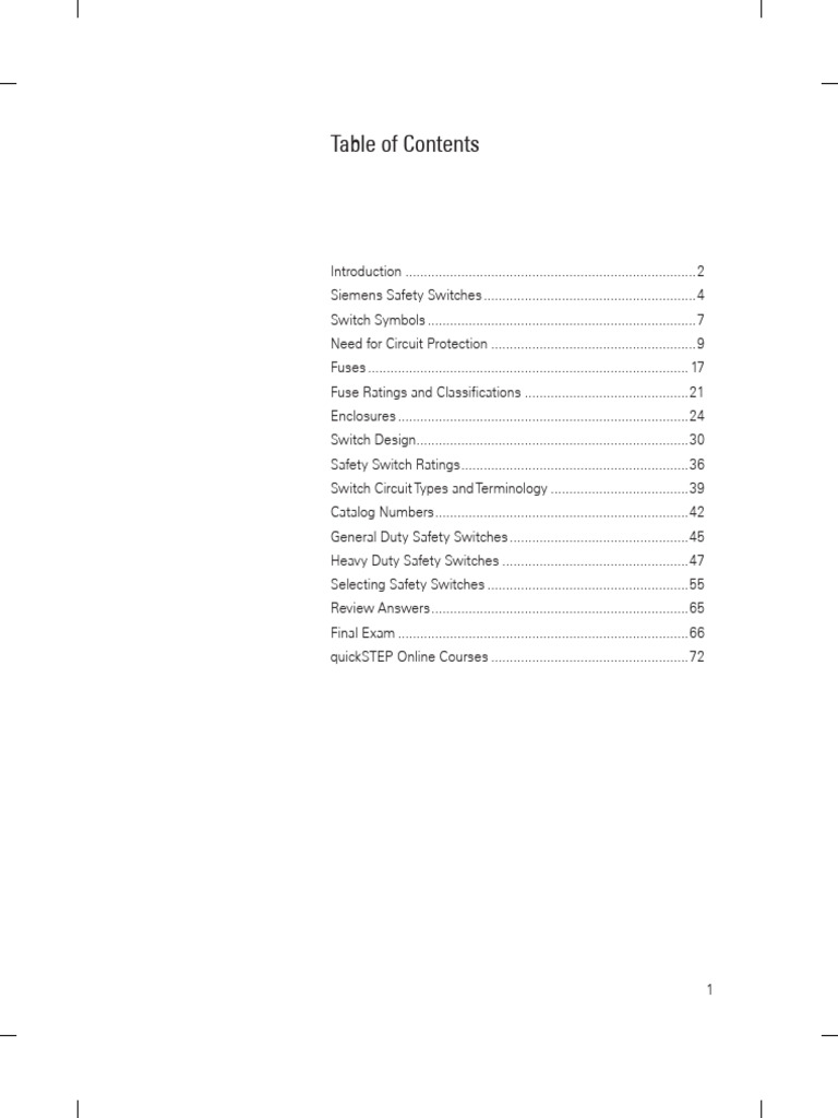 Switches | PDF | Fuse (Electrical) | Electric Current