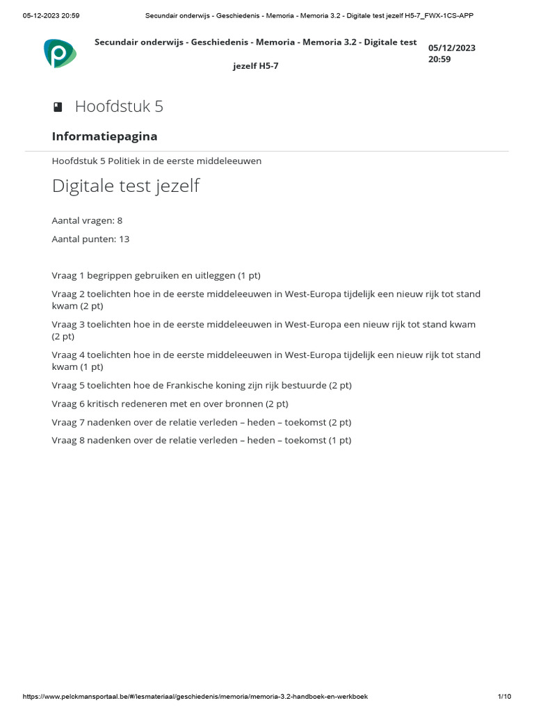 Oefeningen Les 5 - Het Frankische Rijk | PDF