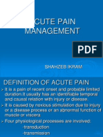 Acute Pain Management