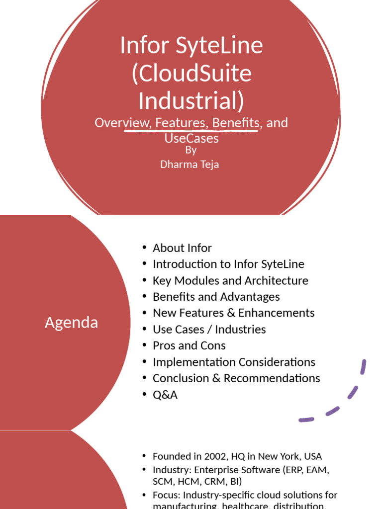 Infor SyteLine ERP Pricing Overview | PDF | Enterprise Resource ...