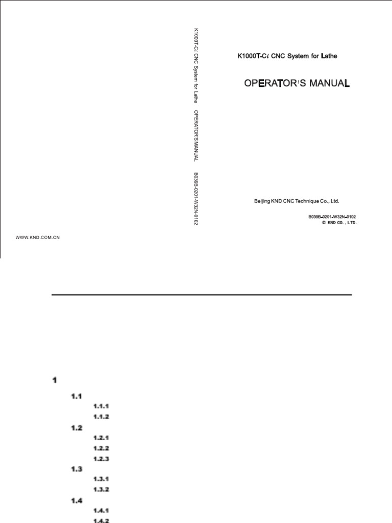 CNC Operation Manual Overview | PDF | Machining | Parameter (Computer ...