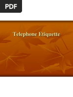 Telephone Etiquette