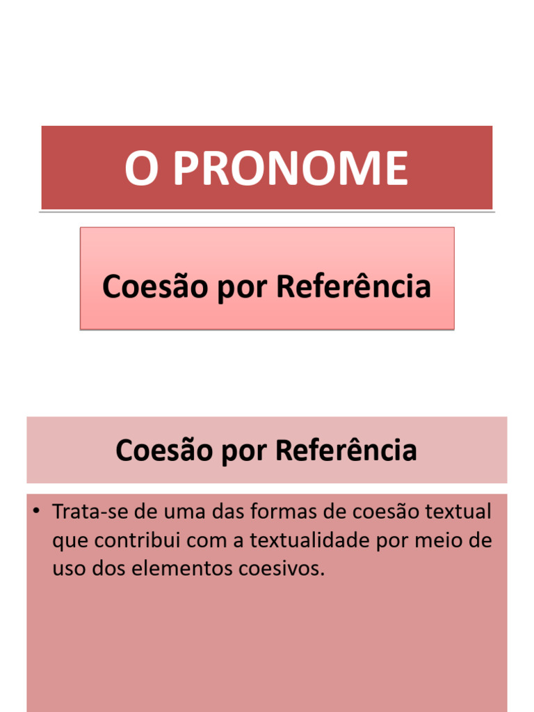Tipos e Funções dos Pronomes na Língua Portuguesa | PDF | Pronome ...