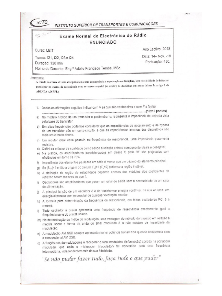 Eletrónica de Rádio - 101103 | PDF