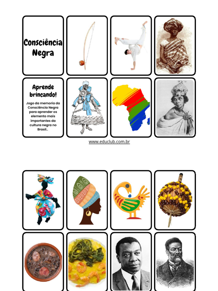 Jogo da Memória: Consciência Negra | PDF