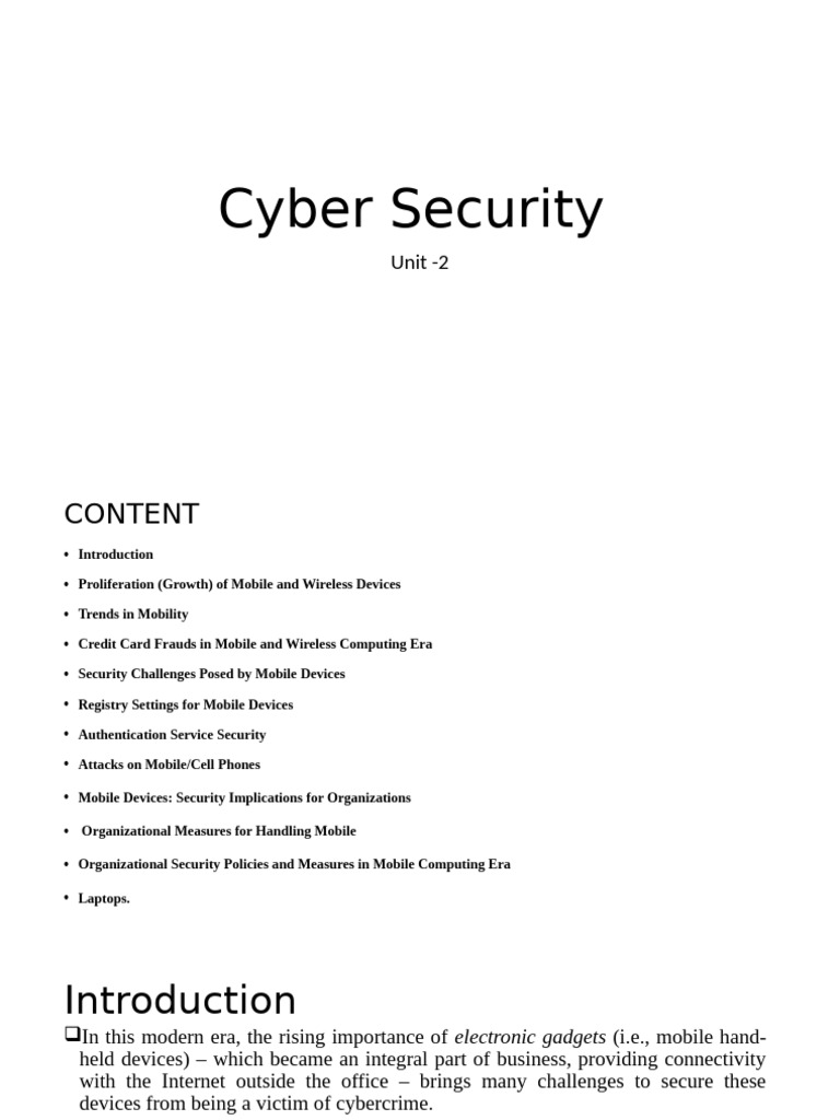 Mobile Cybersecurity Challenges and Trends | PDF | Port (Computer ...
