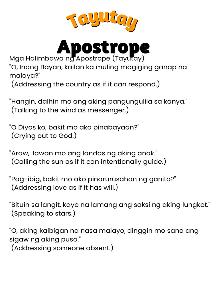 Tayutay | PDF