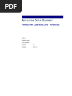 BR100 Application Configurations Financials