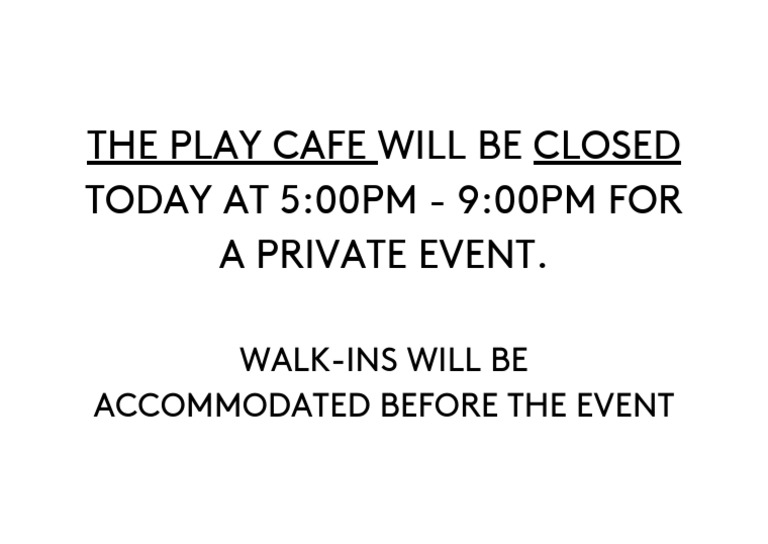Closure Signages | PDF