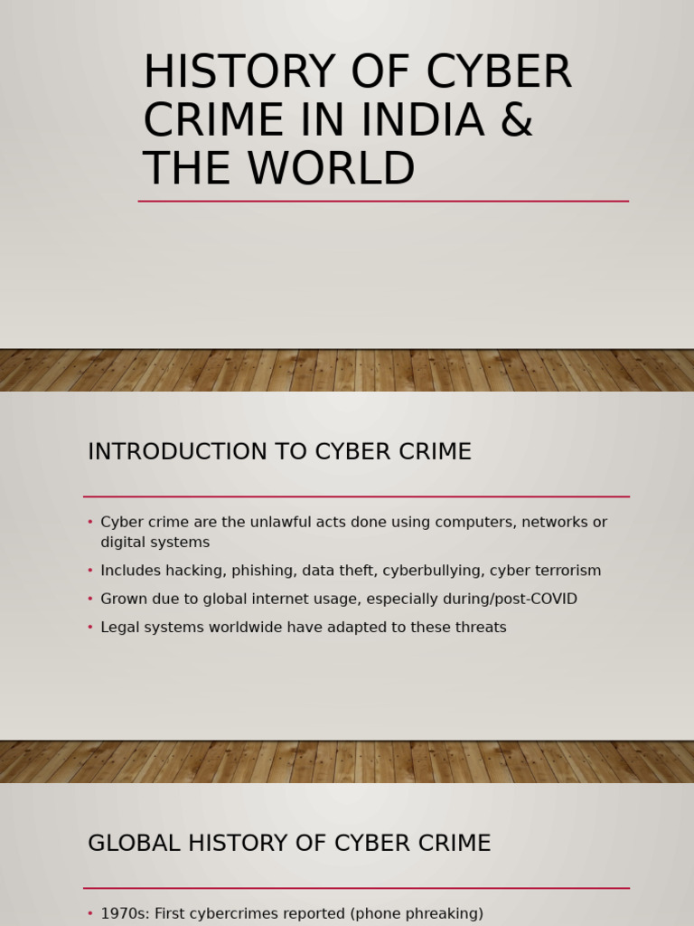 Cyber Crime History and Laws in India | PDF | Cybercrime | Common Law