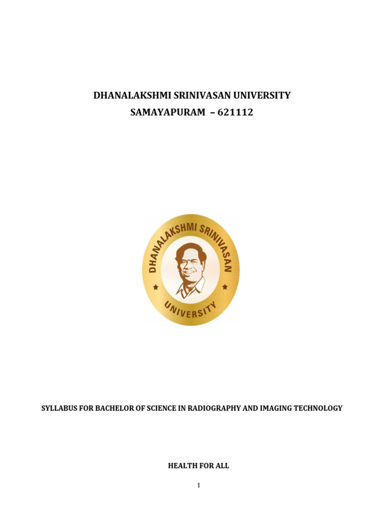 B.Sc. Radiography Syllabus Overview | PDF | Vacuum Tube | Radiography