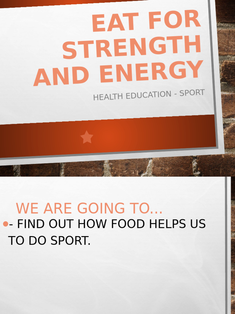 Nutrition Tips for Sports Energy | PDF
