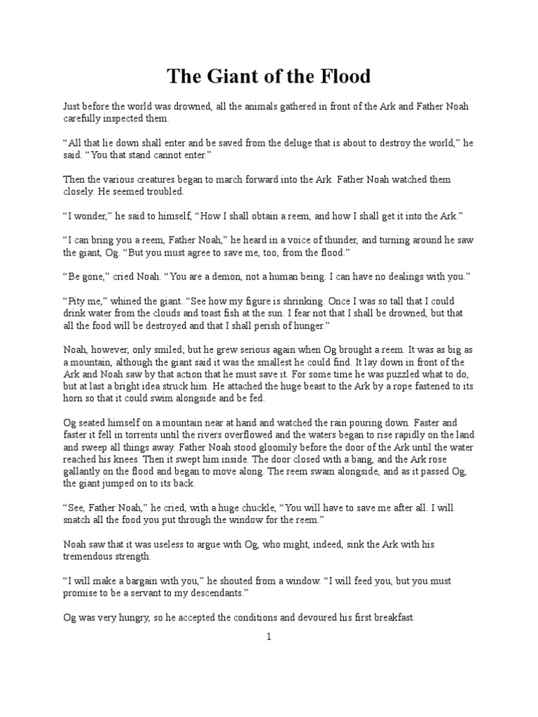The Giant Of The Flood Pdf