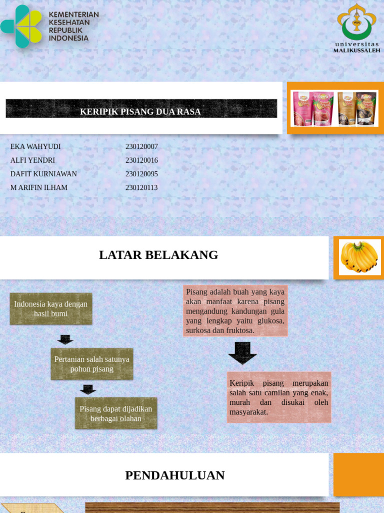 Proposal PKM Kelompok 2 Keripik Pisang Dua Rasa | PDF