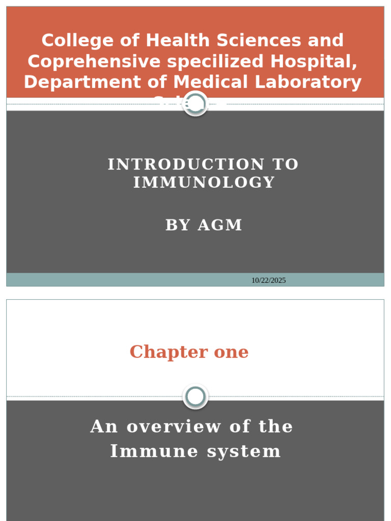 Introduction To Immunology | PDF | Complement System | Immune System