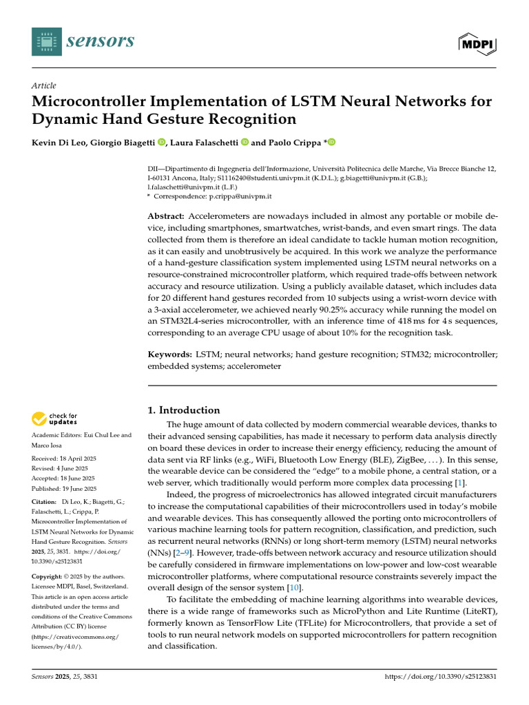 LSTM Neural Networks for Gesture Recognition | PDF | Machine Learning ...