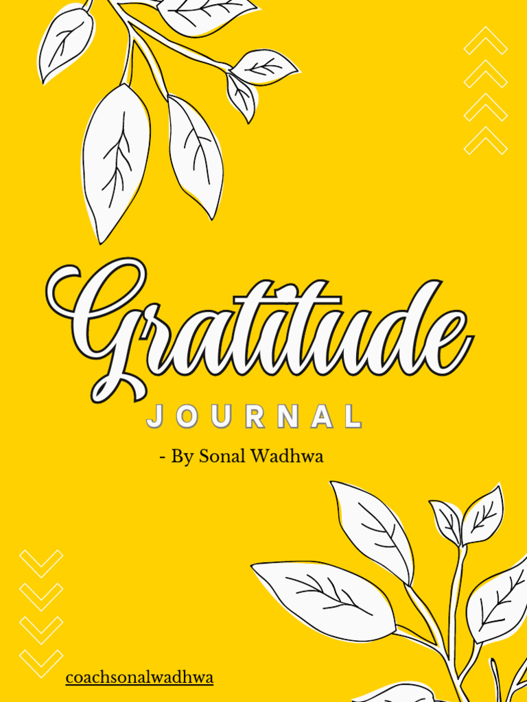 Bonus #4 - Gratitude Journal | PDF | Positive Psychology | Positive ...