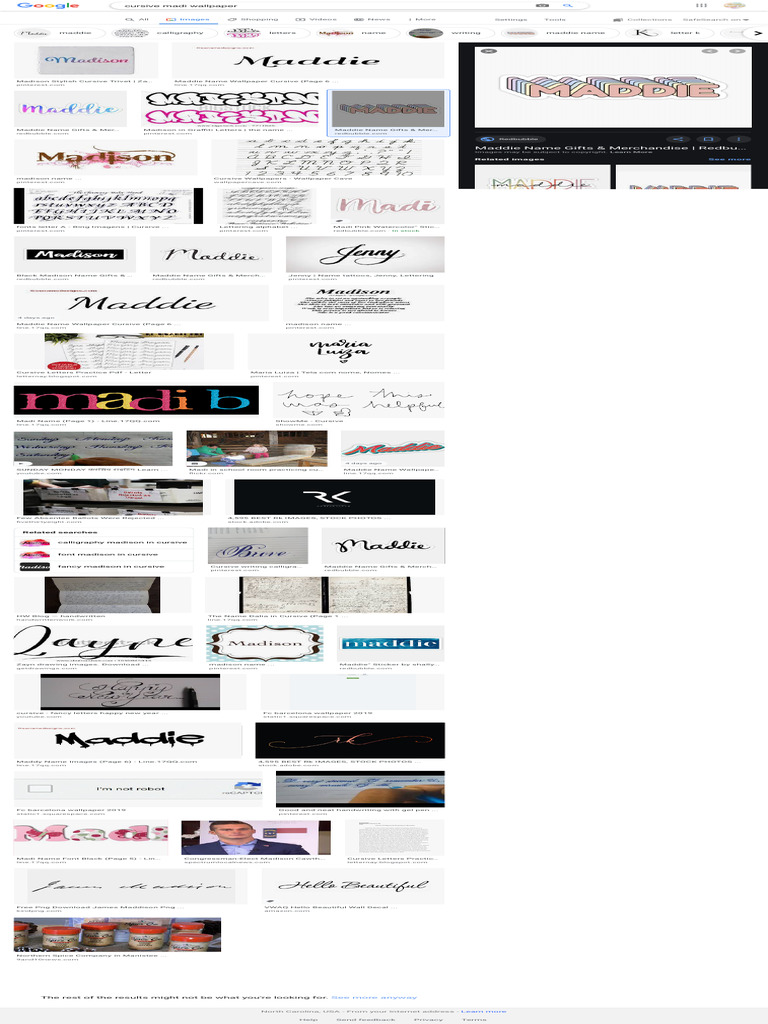 Stylish Cursive Maddie Wallpaper | PDF | Calligraphy | Writing