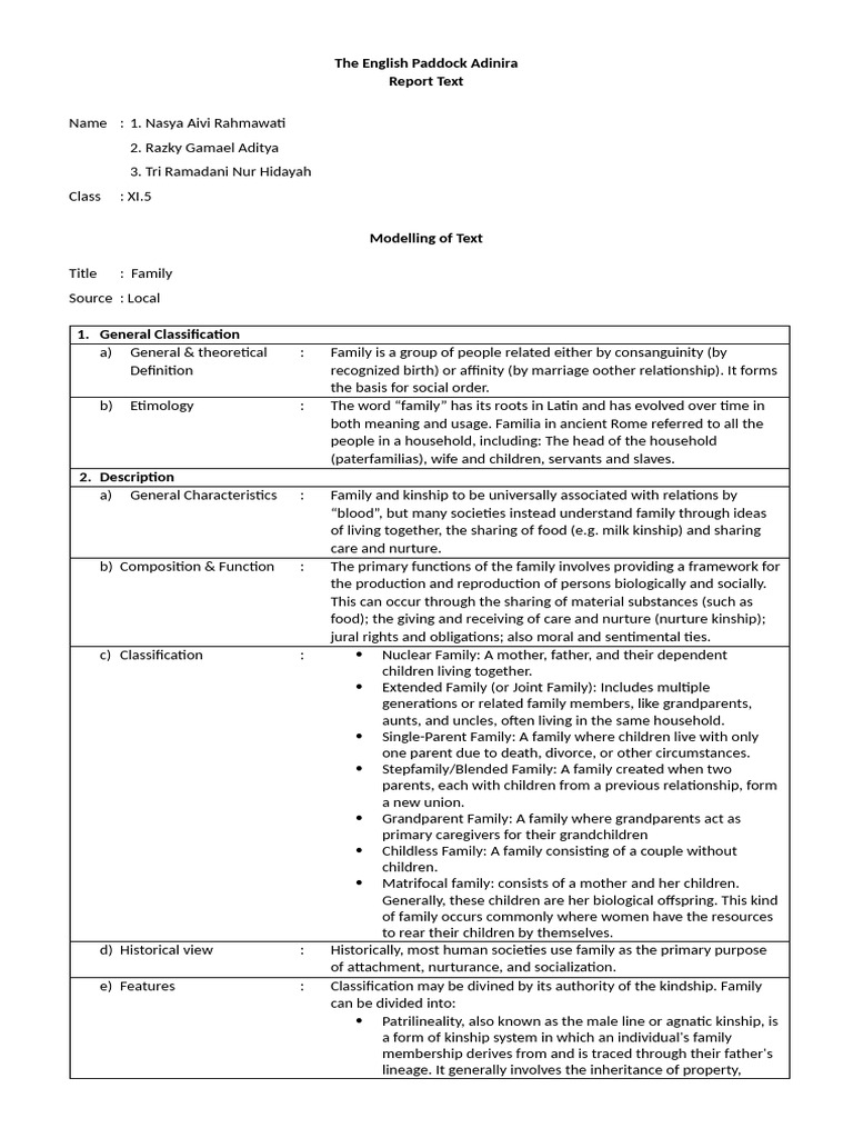 Understanding Family Structures and Types | PDF | Family | Kinship