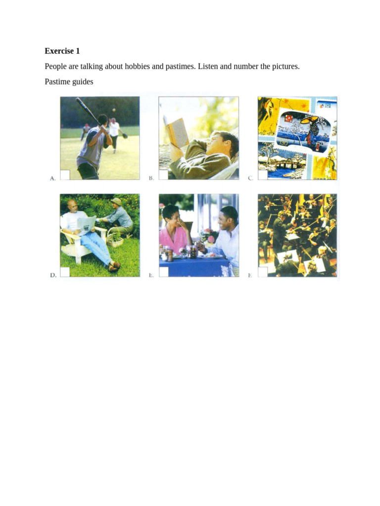 Exploring Hobbies and Pastimes Activities | PDF | Hobbies
