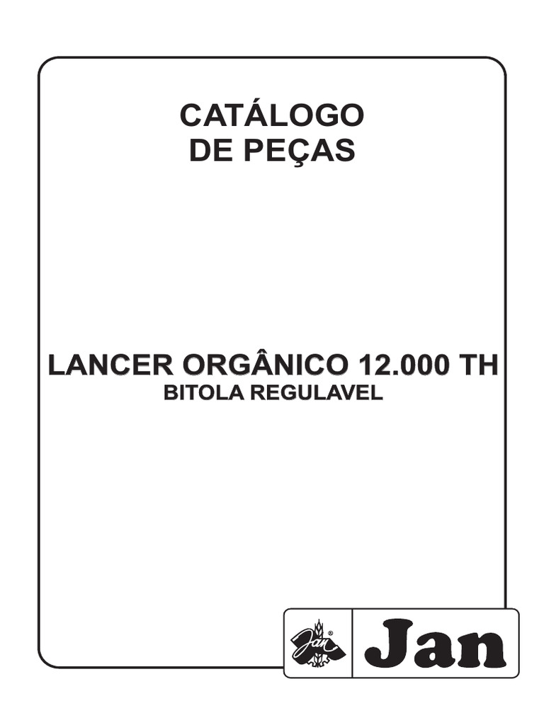 Catálogo de Peças: Lancer Orgânico 12.000 TH Lancer Orgânico 12.000 TH ...