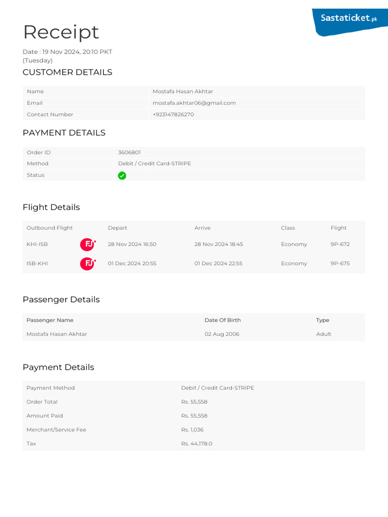 Payment Confirmation v2 | PDF