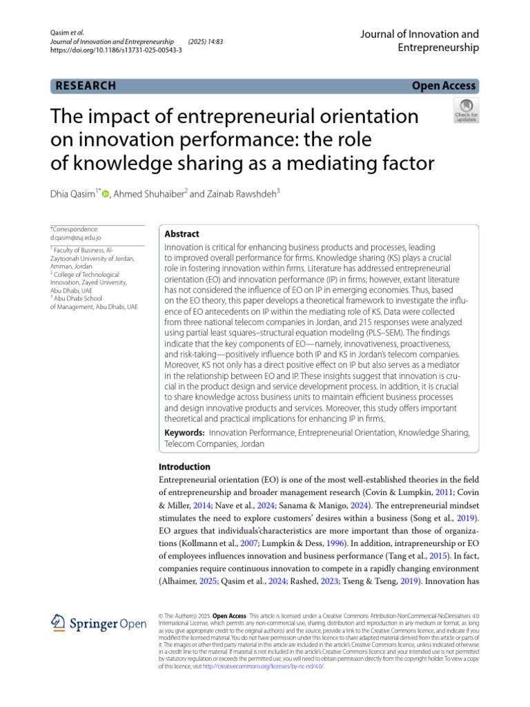 Paper 05 | PDF | Innovation | Entrepreneurship