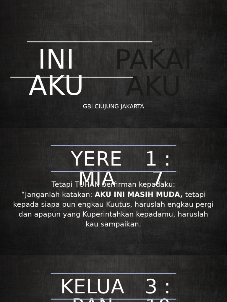 Ini Aku, Pakai Aku | PDF