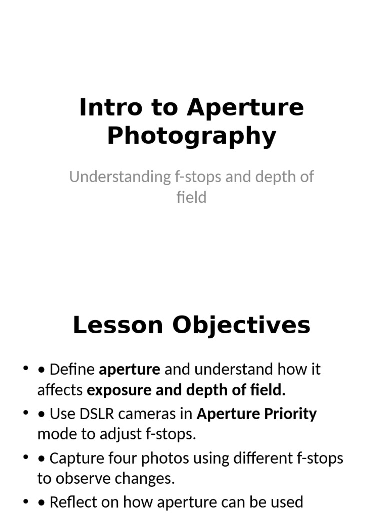 Aperture | PDF