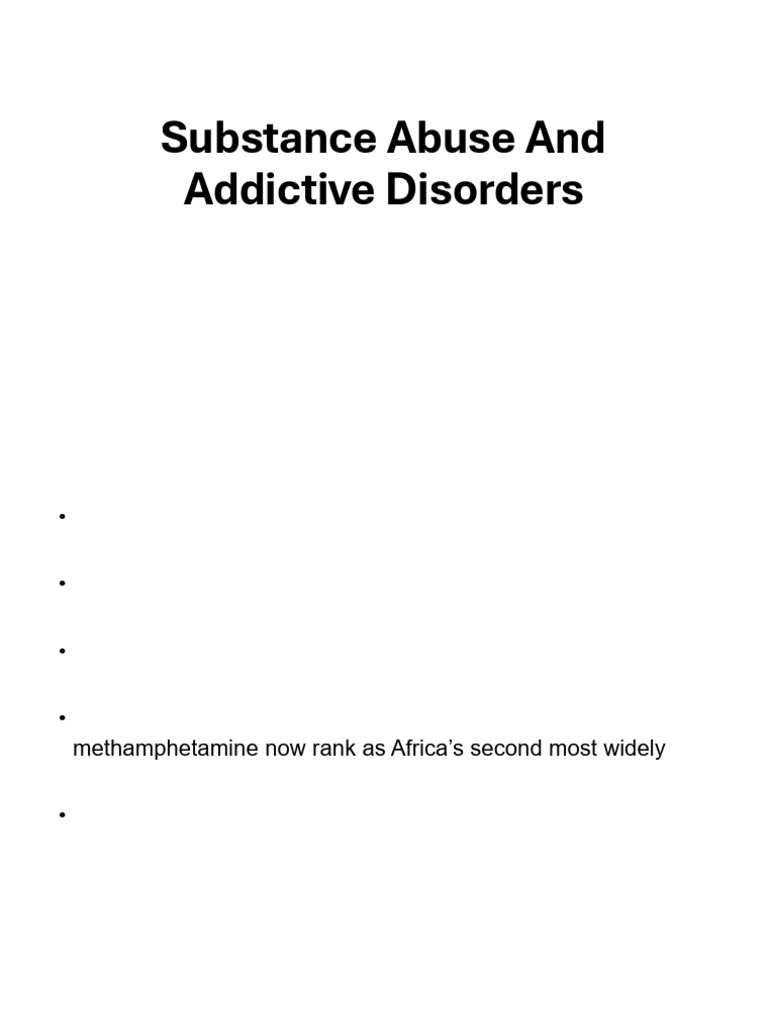 Substance Abuse Presentation MSC | PDF | Substance Abuse | Alcoholism