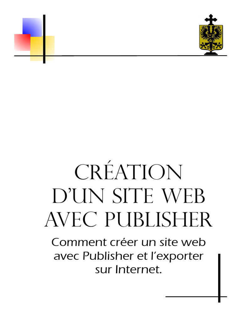 Créer un site web avec Publisher | PDF | Internet | Internet et Web