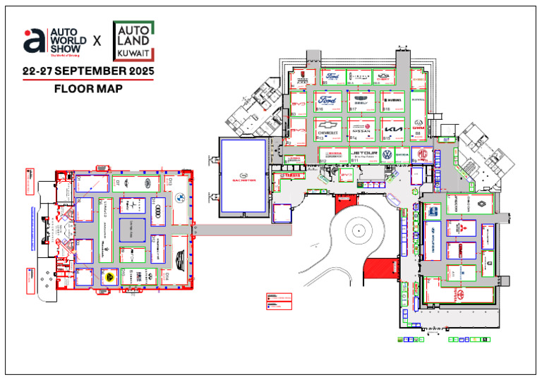 Sep 2025 Auto World Show X Auto Land Floor Map Updated | PDF