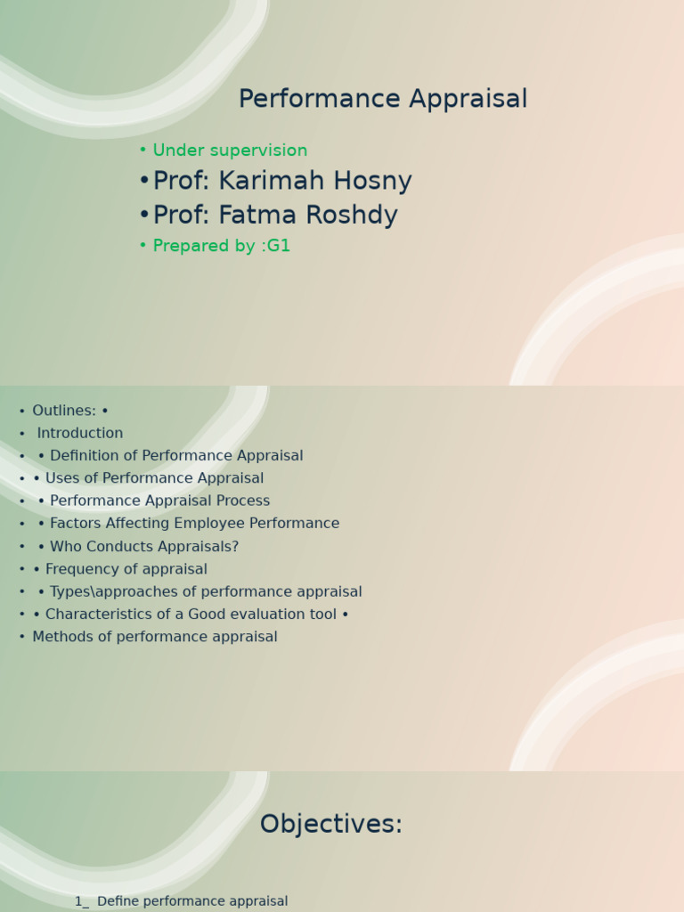 Performance Appraisal Overview and Methods | PDF | Performance ...