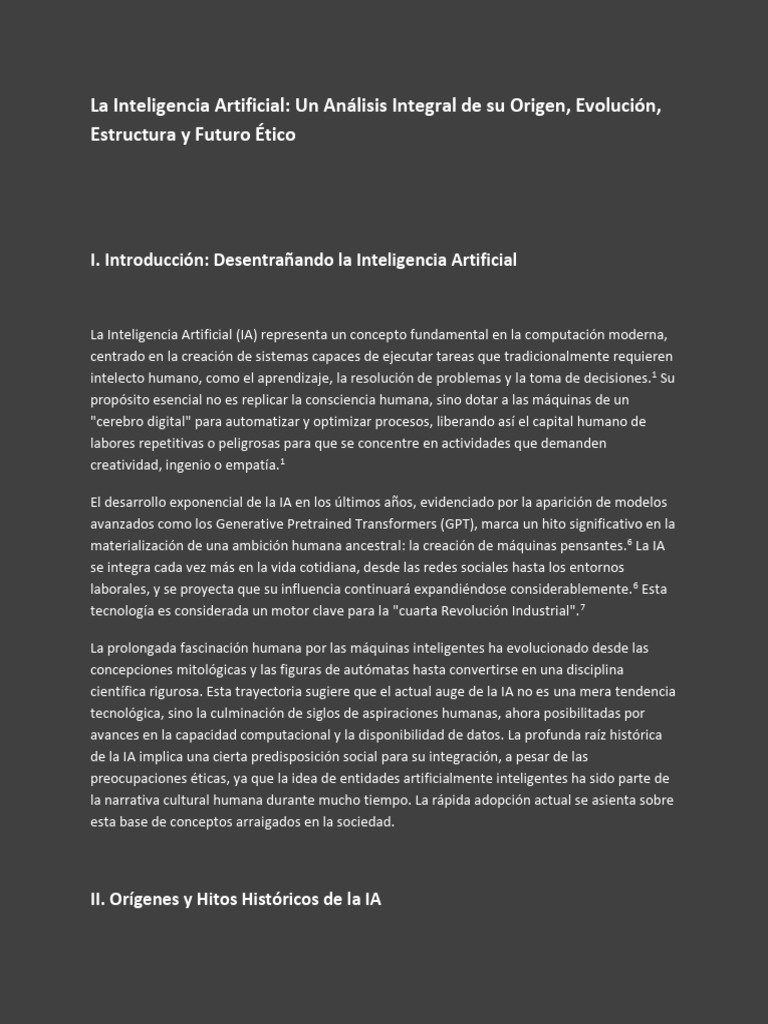 Evolución y Ética de la Inteligencia Artificial | PDF | Inteligencia ...