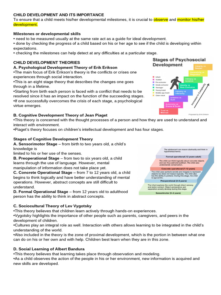 Understanding Child Development Milestones | PDF | Child Development ...