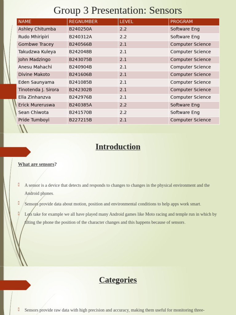 Overview of Android Sensors | PDF | Accelerometer | Computing