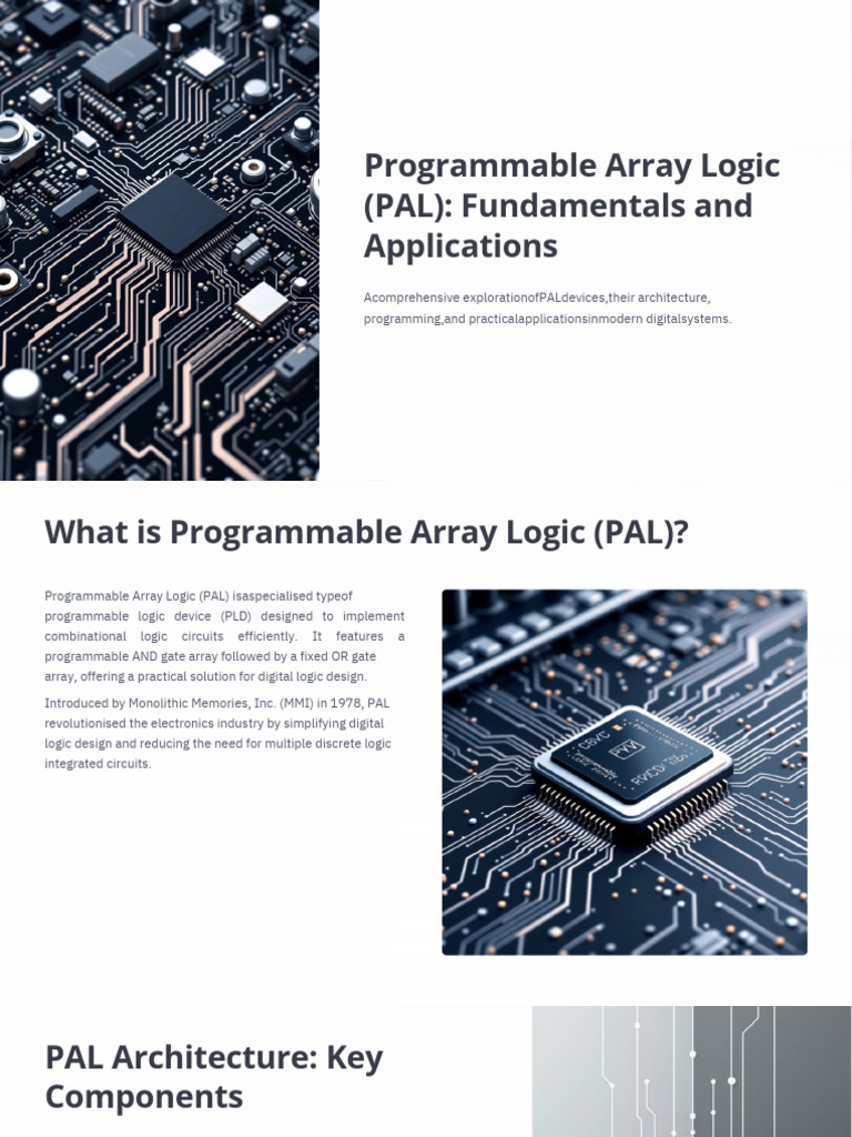 Overview of Programmable Array Logic | PDF | Logic Gate | Computing