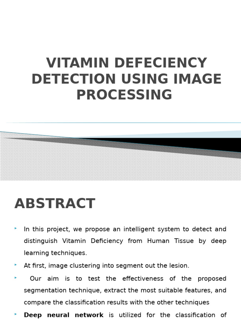 Vitamin Deficiency Detection via Image Processing | PDF | Image ...