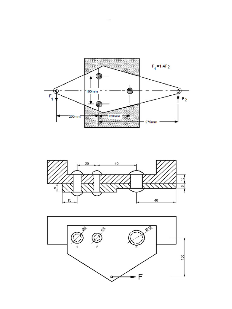 Tutorial - Riveted Joints Q.1 | PDF