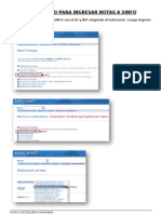 Guia para Registrar Notas en Sinfo