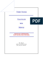 Calculus With Maple