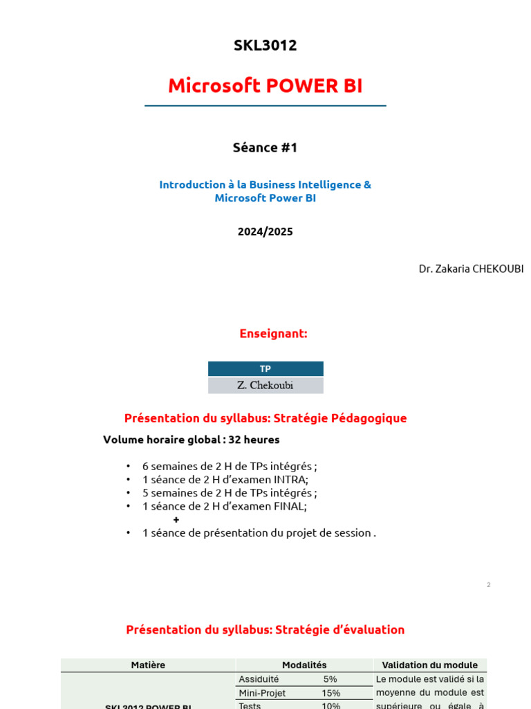 Introduction à Power BI et BI 2024 | PDF | Informatique décisionnelle ...