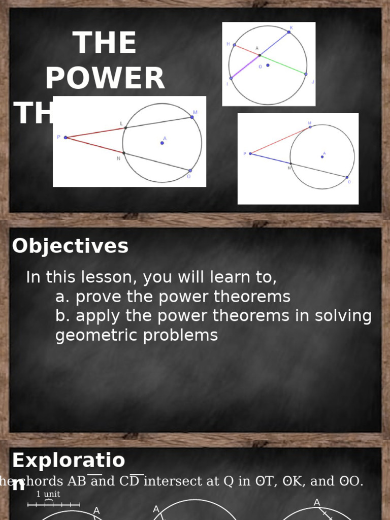 Power Theorems in Geometry Explained | PDF | Tangent | Circle