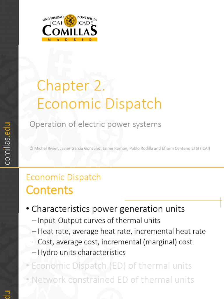Economic Dispatch in Power Systems | PDF | Mathematical Optimization ...