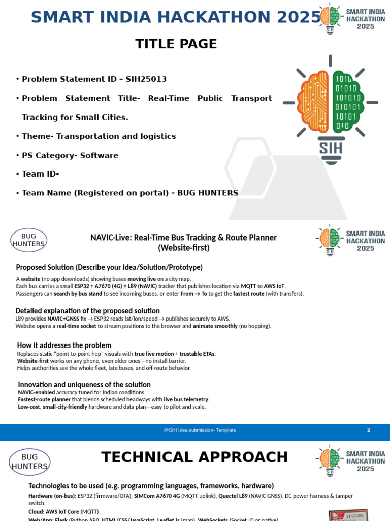 Our Hackathon Presentation | PDF | Internet Of Things | Computing
