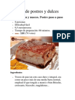 Recetas de Postres y Dulces